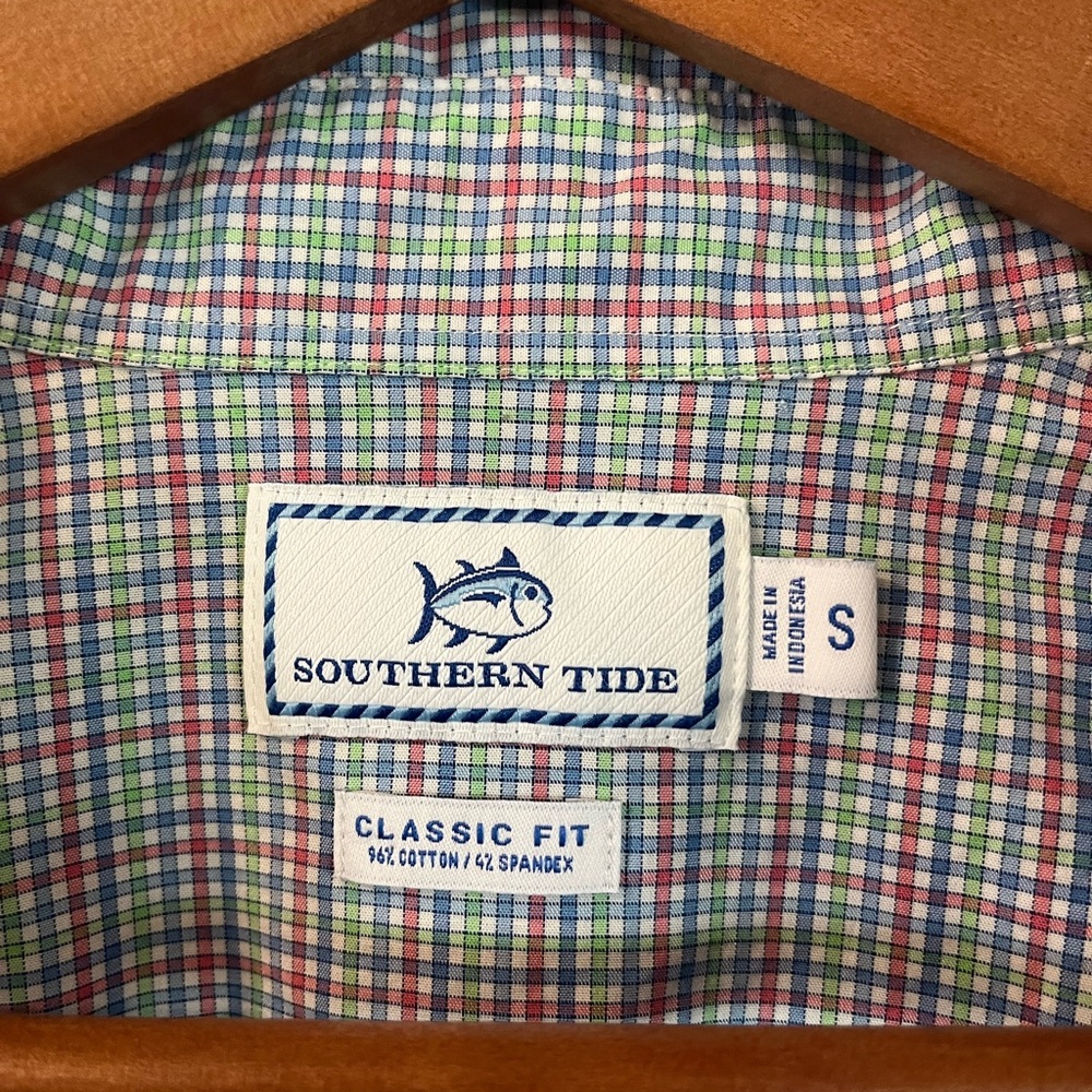 Southern Tide Men's Multicolor Checkered Classic Fit Button-down Shirt - Picture 5 of 11